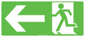 450x200mm Running Man Picto | Emergency Egress | Uniform Safety Signs