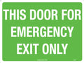 300x225mm Emergency Exit Sign | Emergency Doorways | Uniform Safety Signs