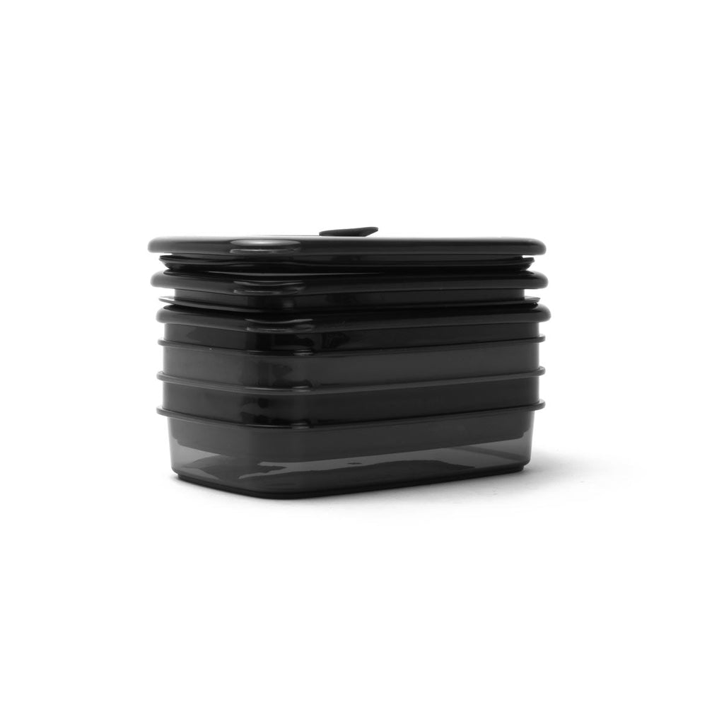 Rugged Xtremes 3 x 650ml REUSABLE CRIB CONTAINER SET BPA Free Vac Seal BLACK