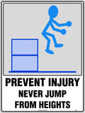 600x400mm Poly Height Safety Sign | Industrial Sites | Uniform Safety Signs