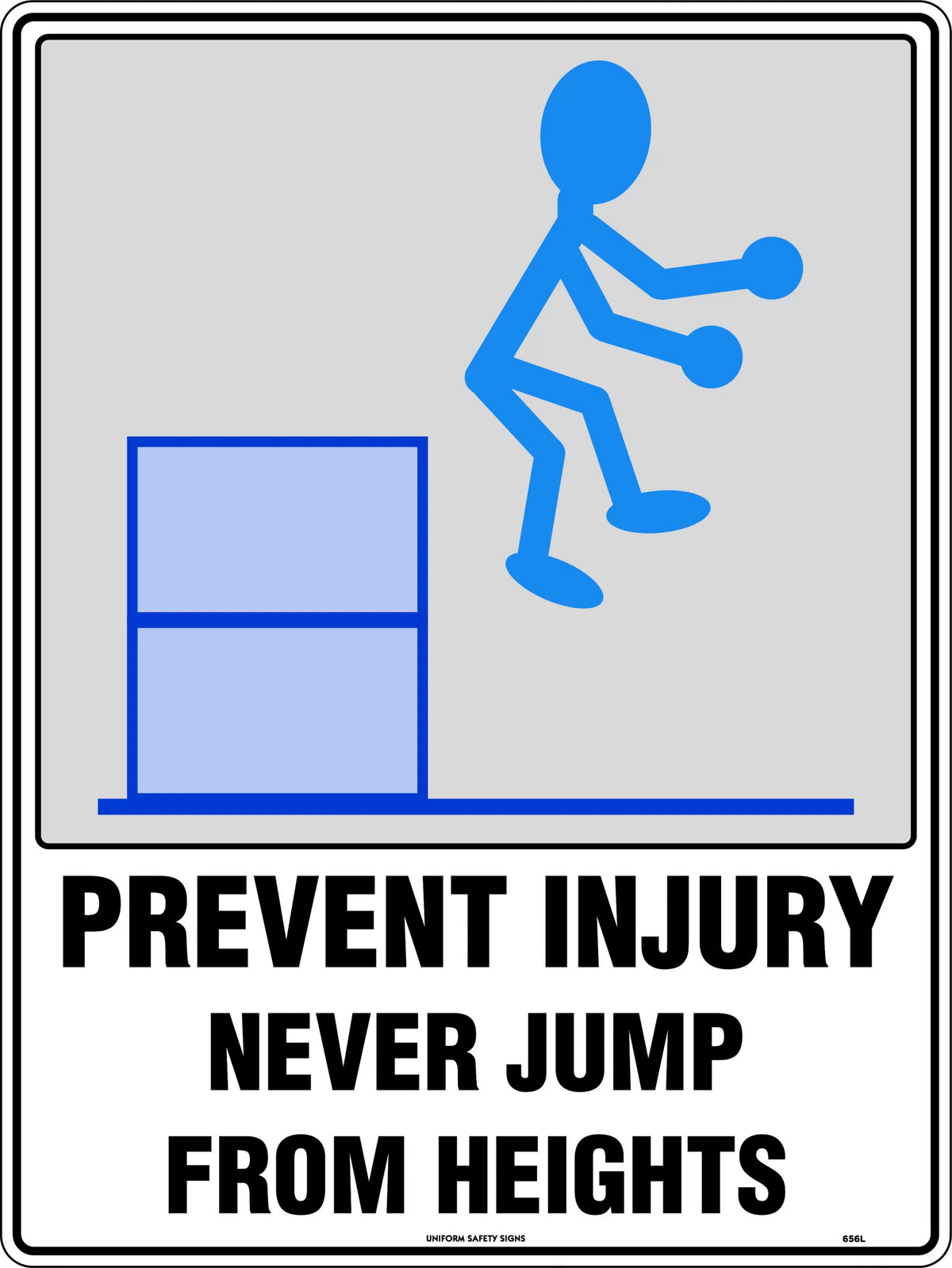 600x400mm Poly Height Safety Sign | Industrial Sites | Uniform Safety Signs