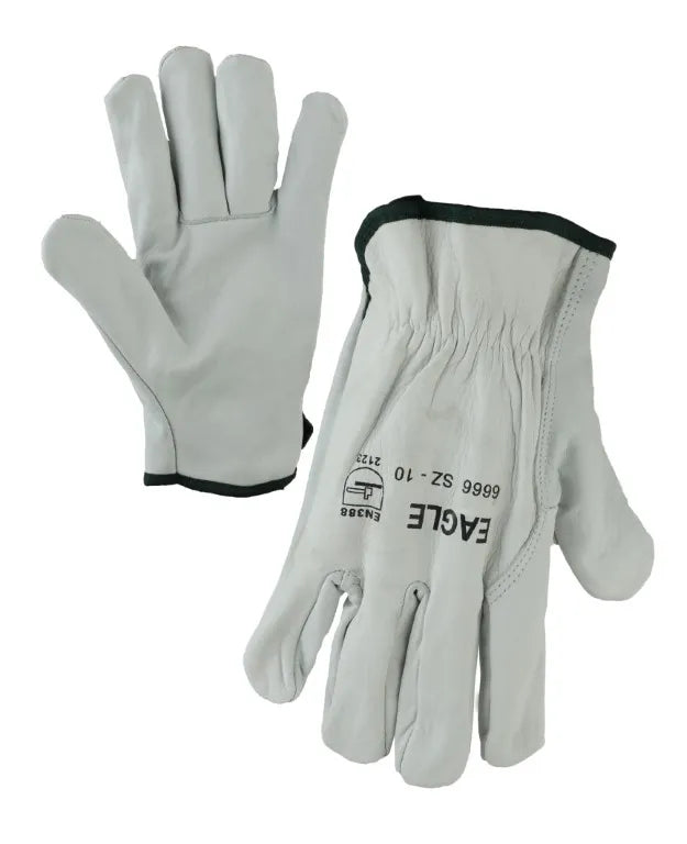 Cow Grain Leather Rigger Gloves | Heavy Industrial