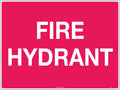 Self Adhesive Fire Hydrant Sign | Industrial Sites | Uniform Safety Signs