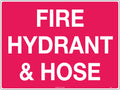 Metal Fire Hydrant and Hose Sign | Industrial Sites | Uniform Safety Signs