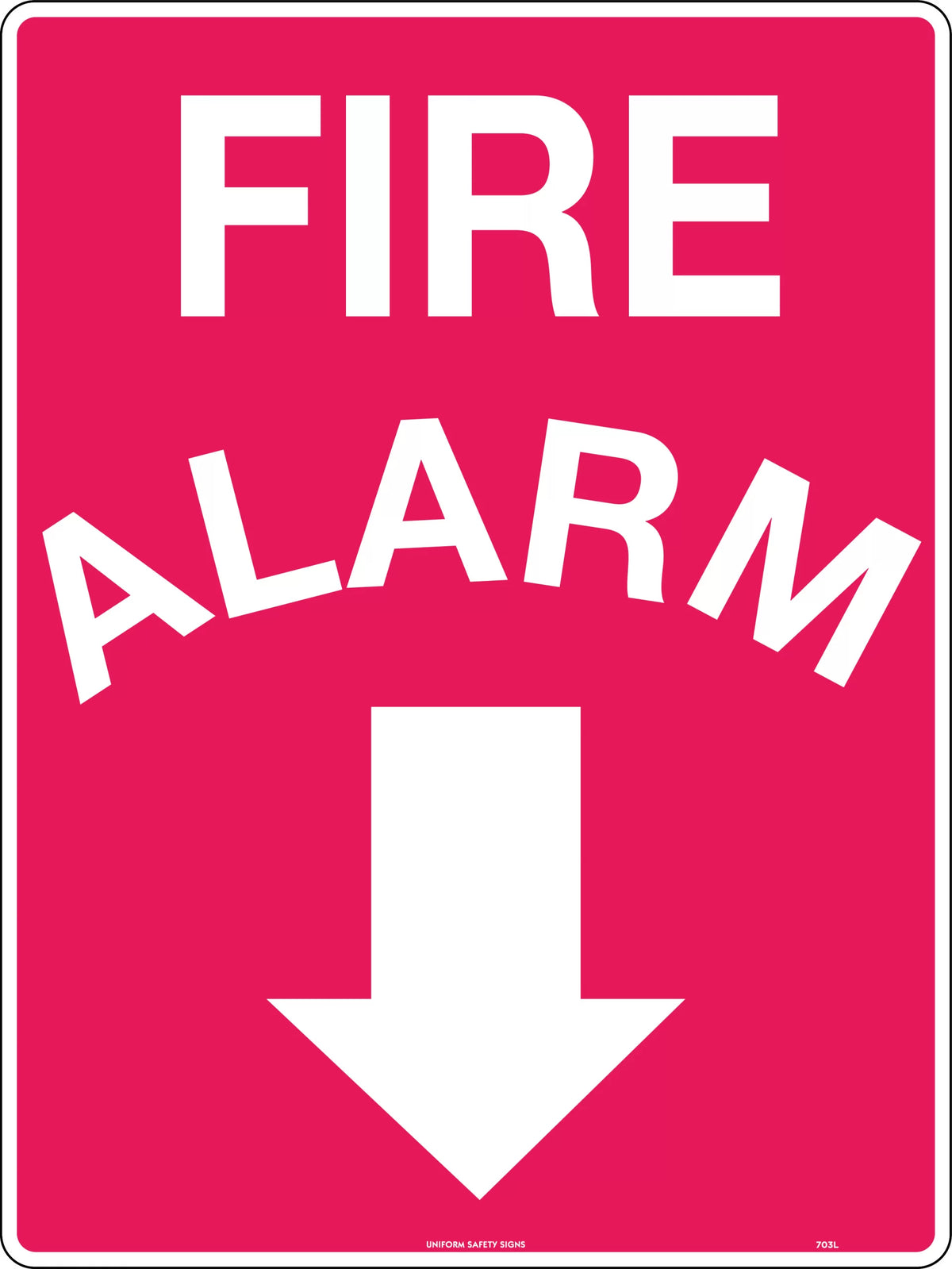 600x400mm Fire Alarm Sign | Fire Equipment Locations | Uniform Safety Signs