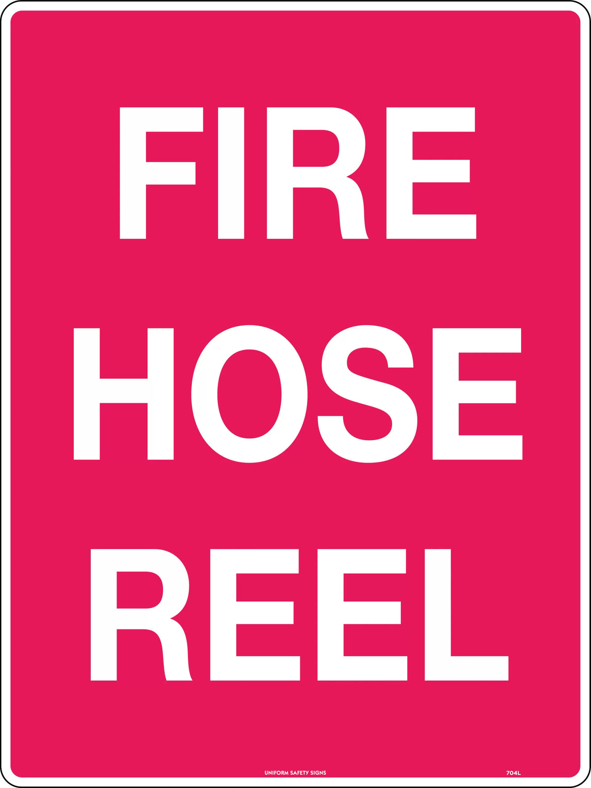 600x400mm Fire Hose Reel Sign | Industrial Warehouses | Uniform Safety Signs