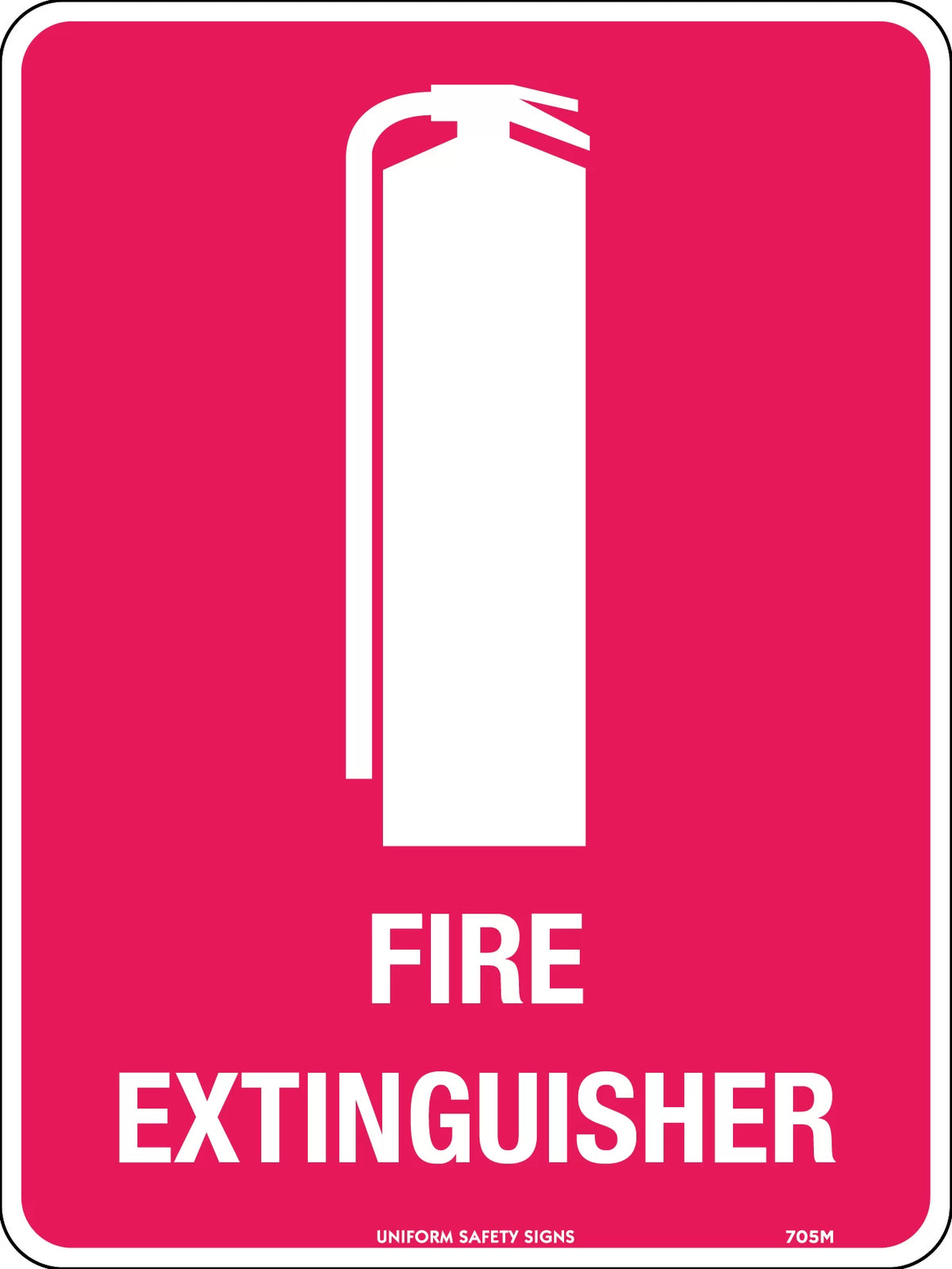 140x120mm Fire Extinguisher Sign | Emergency Equipment | Uniform Safety Signs