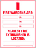 Metal Fire Marshall & Extinguisher Sign | Industrial Sites | Uniform Safety Signs