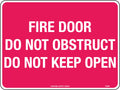 Poly Fire Door Sign | Emergency Exit Points | Uniform Safety Signs