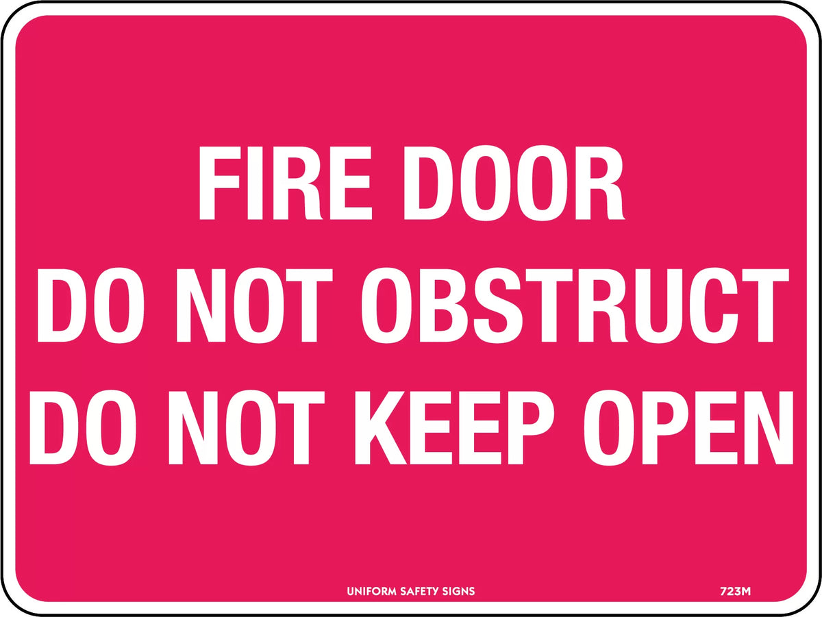 Poly Fire Door Sign | Emergency Exit Points | Uniform Safety Signs