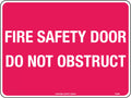 Self Adhesive Fire Safety Door Sign | Commercial Buildings | Uniform Safety Signs