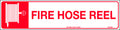 30x380mm Self Adhesive Pipe Markers Fire Hose Reel Identification Sign - Pkt 10 | Uniform Safety Signs