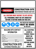 1200x800mm Safety Requirements Sign | Building Sites | Uniform Safety Signs