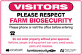 Metal Biosecurity Notice | Farm Entrances | Uniform Safety Signs