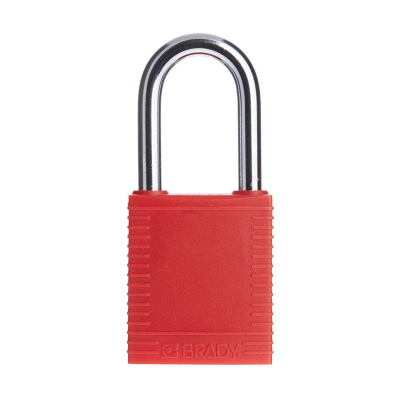 Brady Safety Plus Lockout Padlock | Red, Keyed Differently