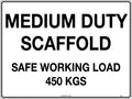 450kg SWL Scaffold Sign | Construction Sites & Workshops | Uniform Safety Signs