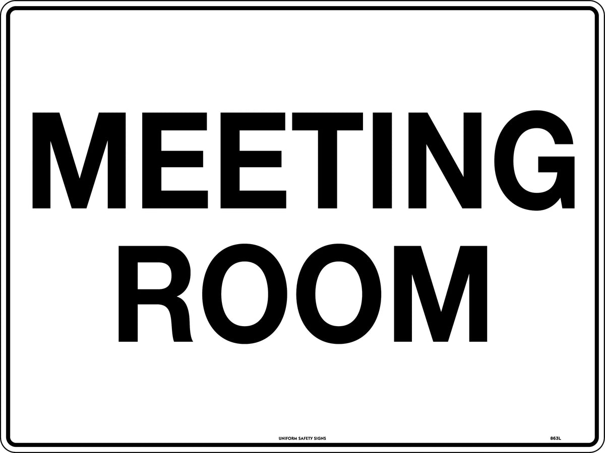Metal Meeting Room Sign | Office and Corporate Facilities | Uniform Safety Signs