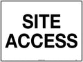 600x400mm Site Access Sign | Construction Site Entry | Uniform Safety Signs