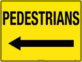600x400mm Pedestrian Direction Sign | Warehouse Walkways | Uniform Safety Signs