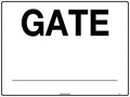 Metal Gate Sign | Industrial Access Points | Uniform Safety Signs