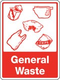 300x225mm General Waste Sign | Waste Management | Uniform Safety Signs