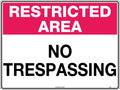 Poly Restricted Area Sign | Site Access Control | Uniform Safety Signs