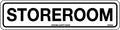 Self Adhesive Storeroom Sign | Warehouse Storage | Uniform Safety Signs