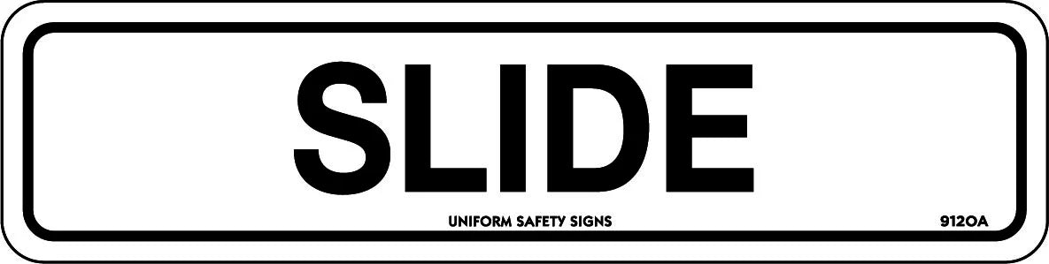 300x100mm Slide Sign | Warehouse and Plant Areas | Uniform Safety Signs