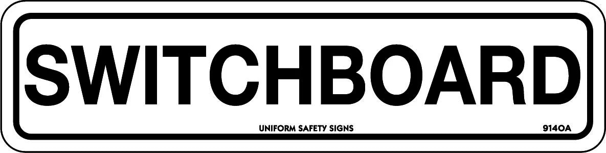 Self Adhesive Switchboard Sign | Electrical Panels | Uniform Safety Signs