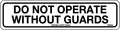 300x100mm Guarding Notice | Industrial Machinery | Uniform Safety Signs