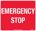 Self Adhesive Emergency Stop Sign | Industrial Plant | Uniform Safety Signs