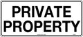 Poly Private Property Sign | Site Boundary Marking | Uniform Safety Signs