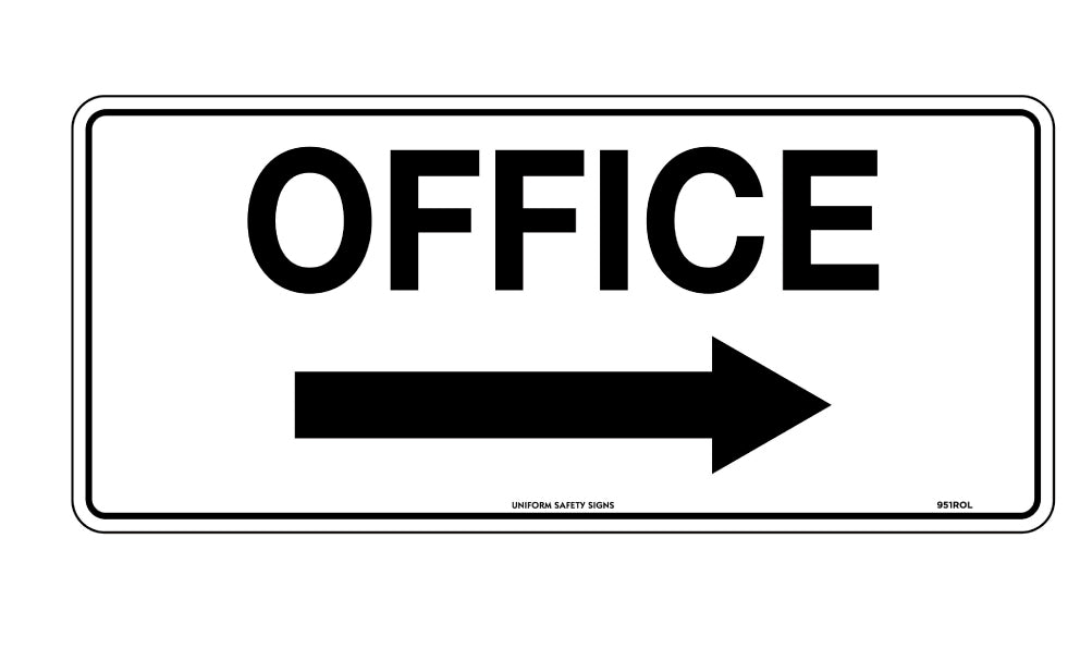 4500x200mm Poly Office Sign | Commercial Interiors | Uniform Safety Signs