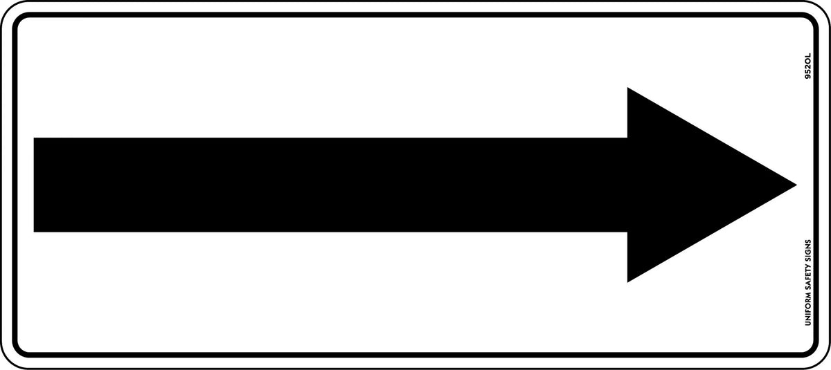 4500x200mm Poly Arrow | Traffic Flow Direction | Uniform Safety Signs