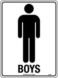 Self Adhesive Boys Sign | Facility Management | Uniform Safety Signs
