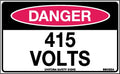 415 Volts Danger Sign | Electrical Switchboards | Uniform Safety Signs