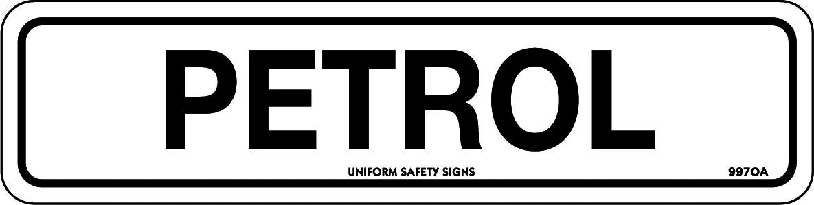 Self Adhesive Petrol Signs | Fuel Storage Areas | Uniform Safety Signs