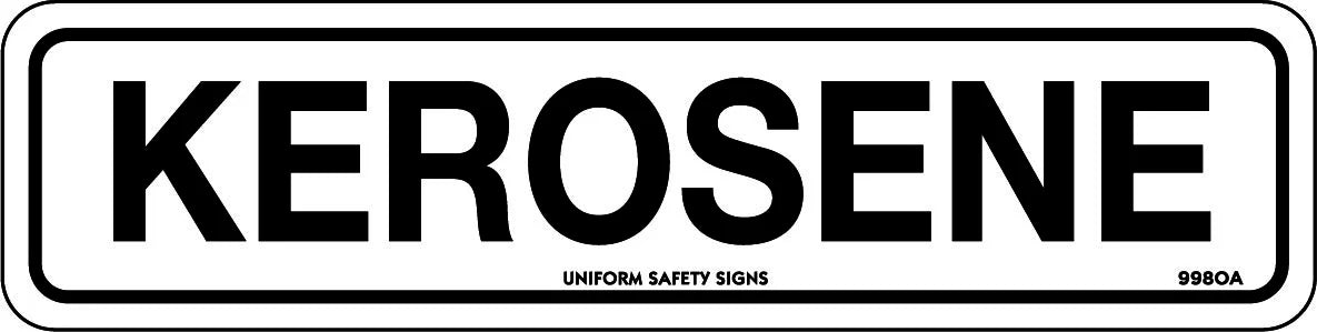 Self Adhesive Kerosene Labels | Fuel Storage Areas | Uniform Safety Signs