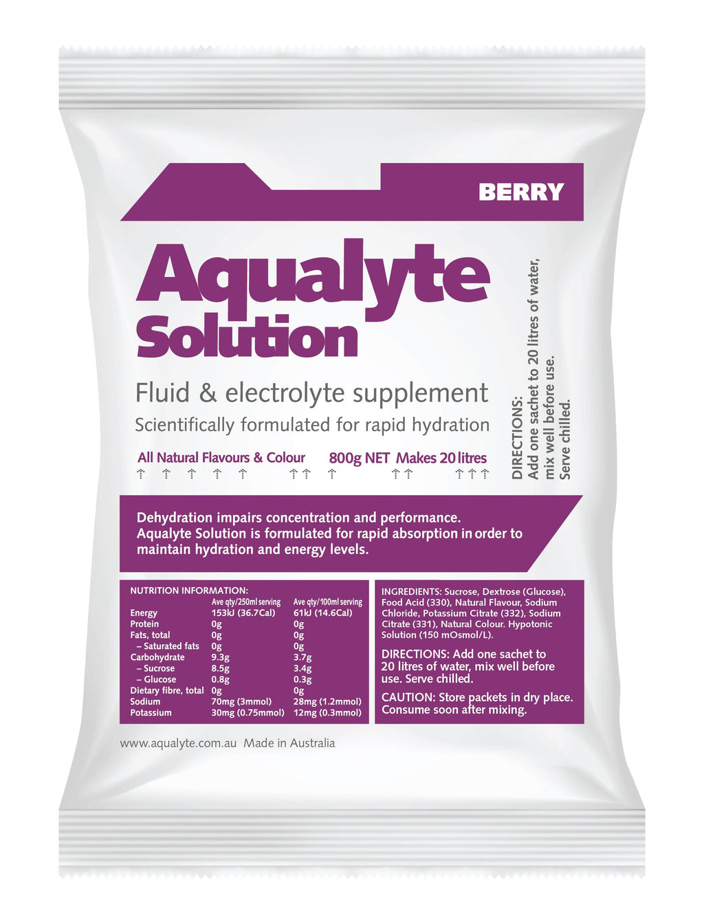 Berry Flavour Hydration Sachets - view 1