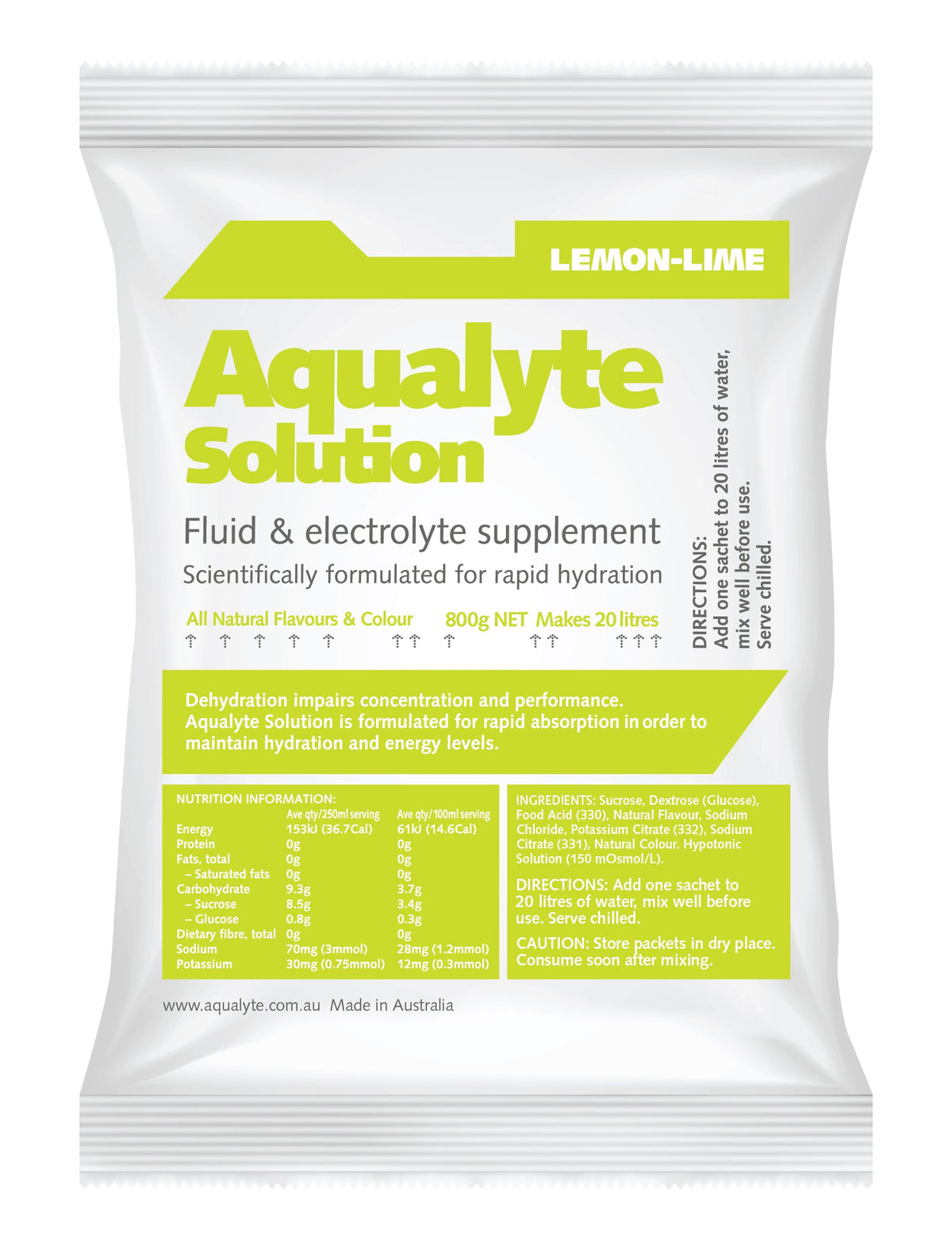 Lemon Lime Hydration Sachets - view 1