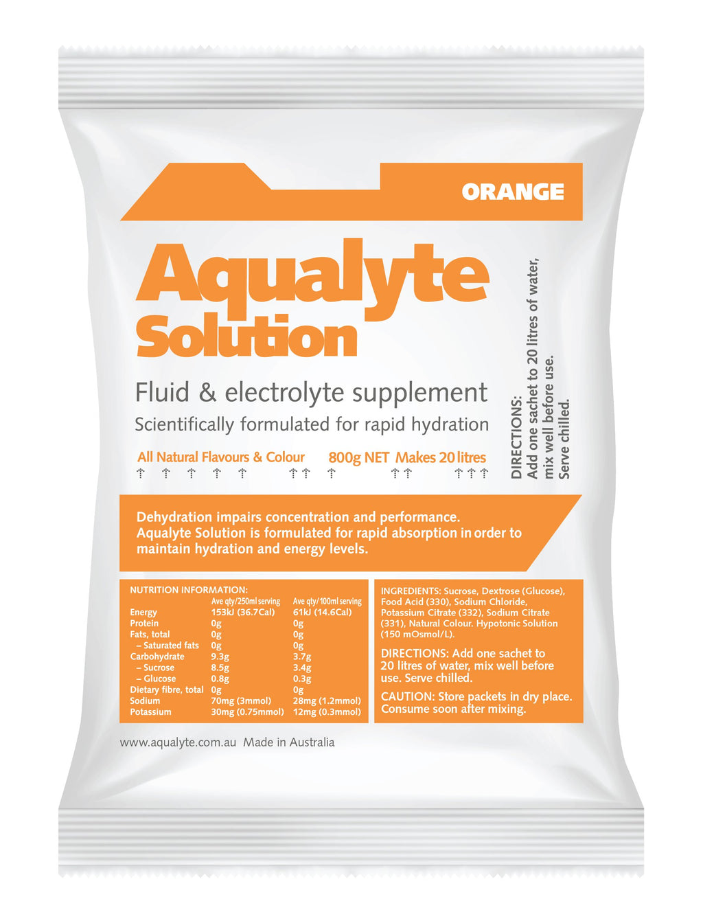 Orange Flavour Hydration Sachets - view 1