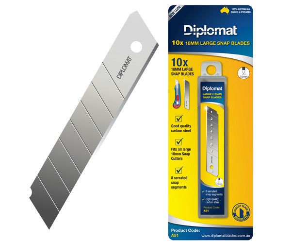 Large Snap Cutter Blades Pack of 10