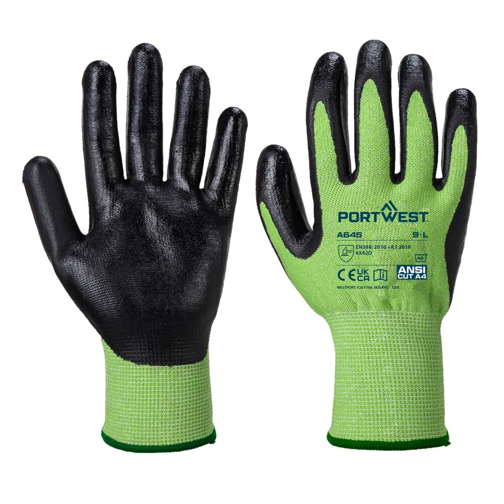 Cut D13 Nitrile Green Glove - view 1