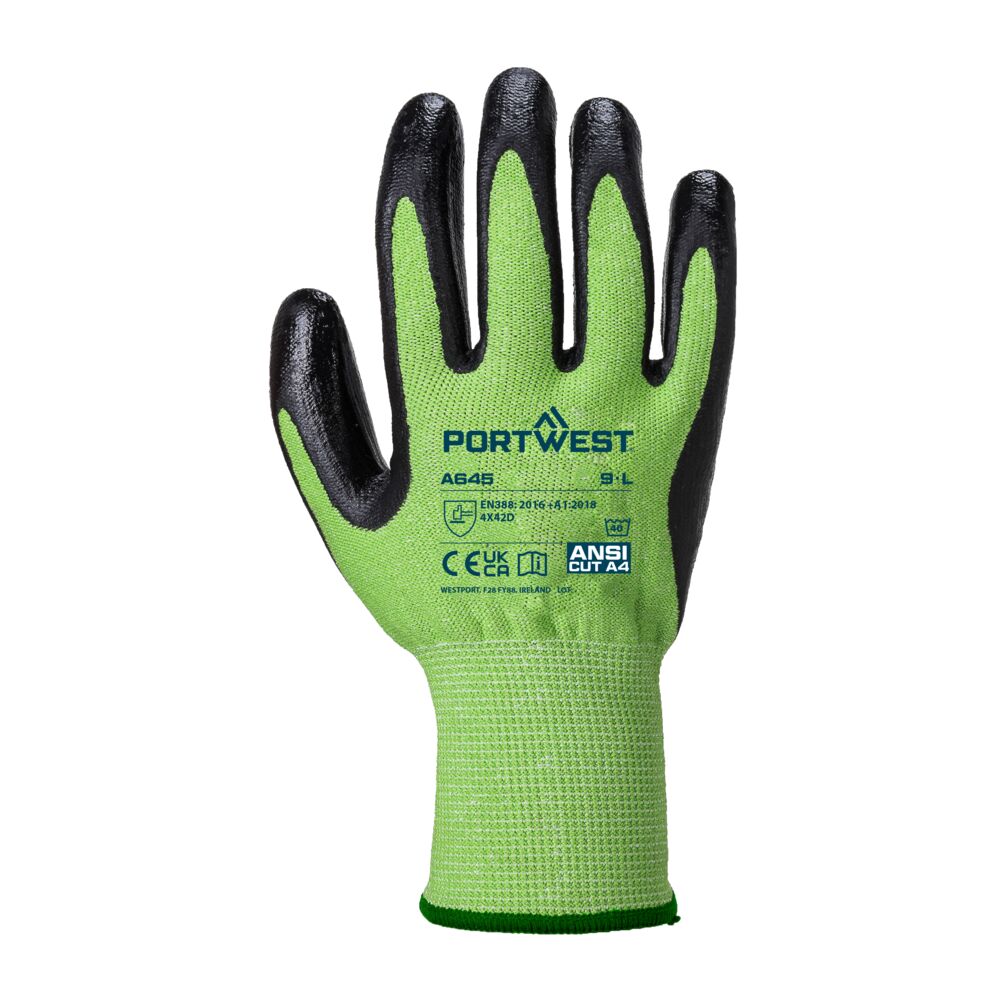Cut D13 Nitrile Green Glove - view 2