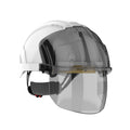 Evo Vista Shield Non Vented White Smoke Helmet Wheel Ratchet Clear Visor