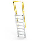 2.1m Mezzanine Ladder | Warehouse Access | Star Aluminium, view 2