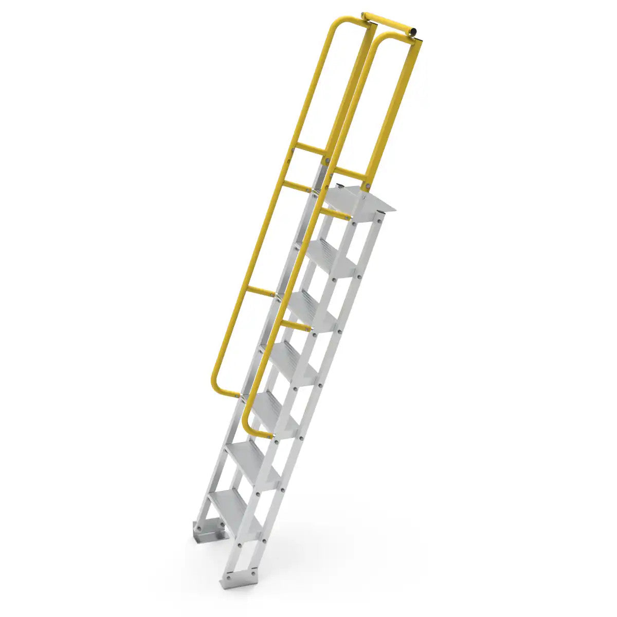 2.1m Mezzanine Ladder | Warehouse Access | Star Aluminium, view 3