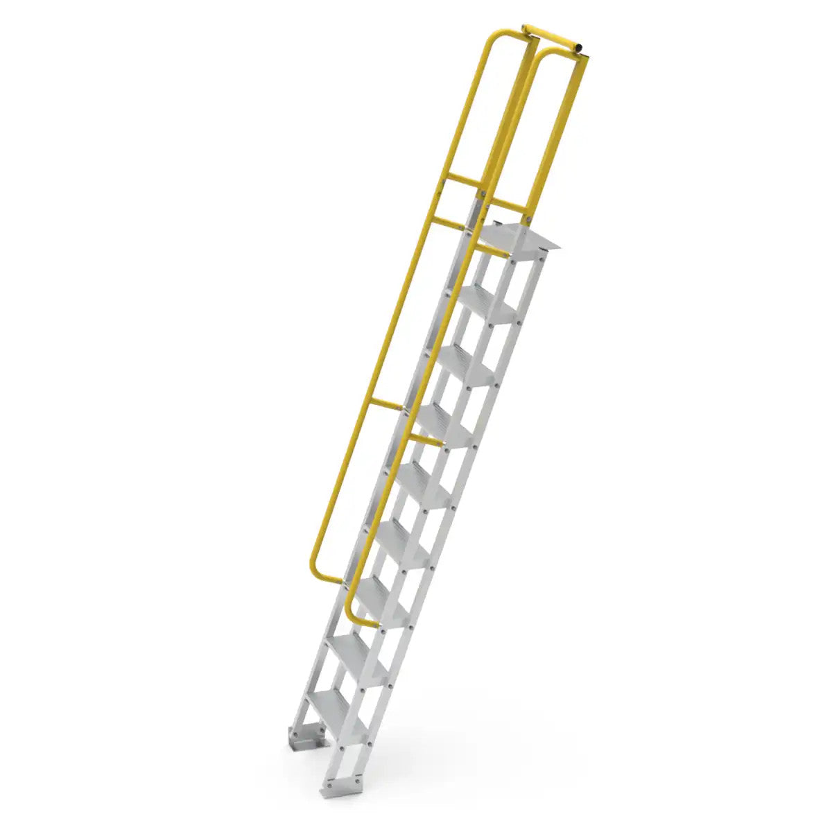2.7m Mezzanine Ladder | Warehouse Access | Star Aluminium, view 2