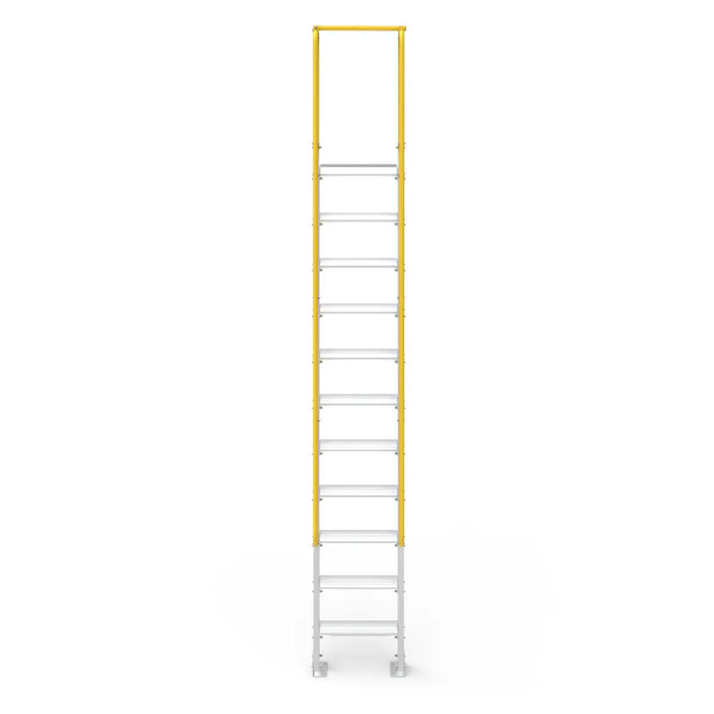 3.3m Platform Height Mezzanine Ladder | Warehouse Access | Star Aluminium