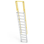 3.3m Platform Height Mezzanine Ladder | Warehouse Access | Star Aluminium, view 2